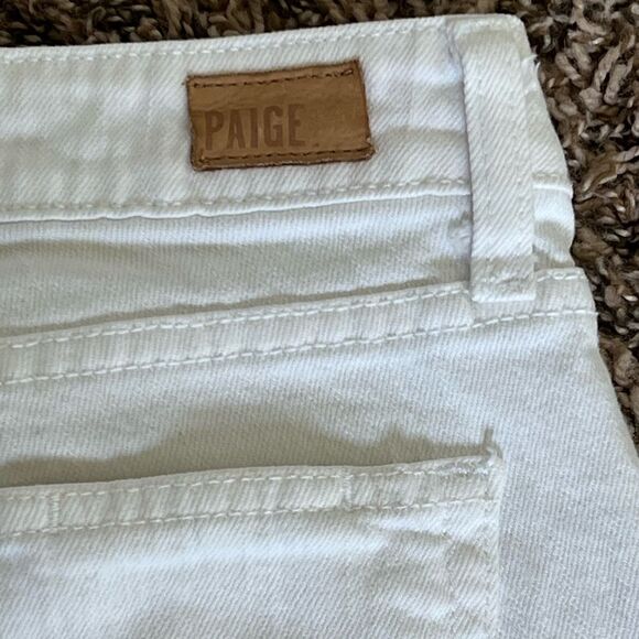 Paige Skyline Ankle White Jeans - Picture 8 of 13